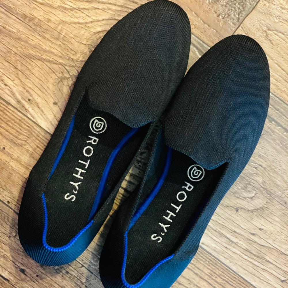 Black Solid Rothy Loafers